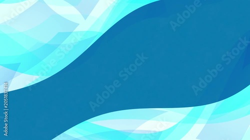 Dynamic Abstract Blue Wave Motion 4K