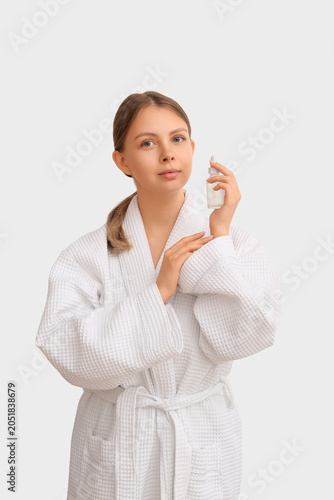 Pretty young woman with cos...