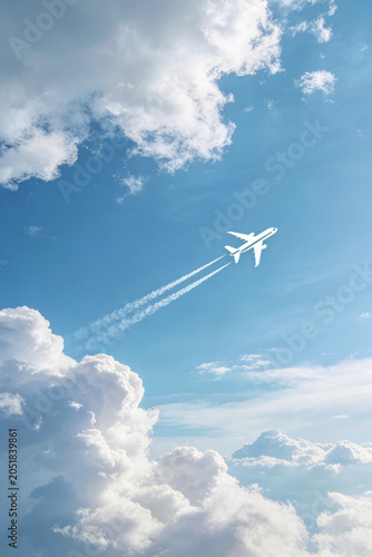 airplane in the sky