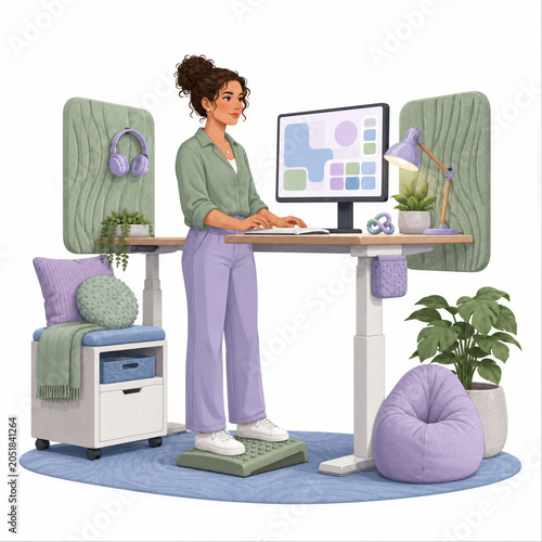 Sensory Friendly Workstation for Neurodiverse Employee Inclusion