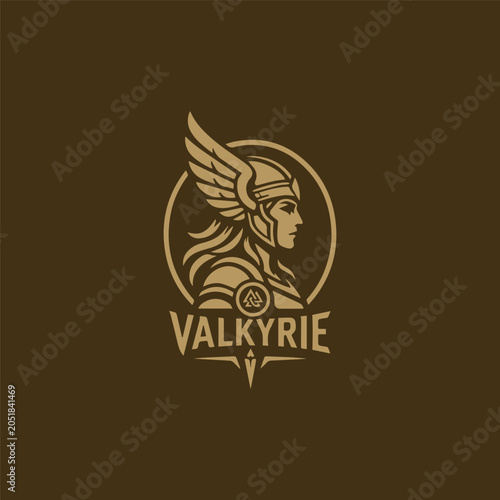 Valkyrie logo vector illustration