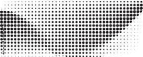 Bilde på lerret grunge Halftone white and black dots pattern and black gradient grunge texture background