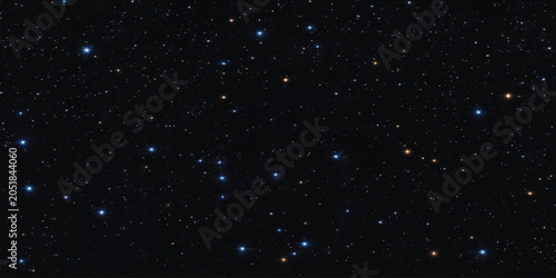Bild auf Leinwand Dense star field in deep space backdrop with universe background astronomy astro