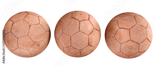 Quadro su tela Soccer ball isolate on white background.