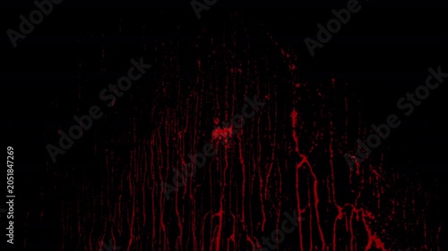 Blood Splashes On Wall