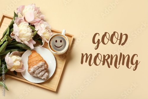Good morning breakfast tray...