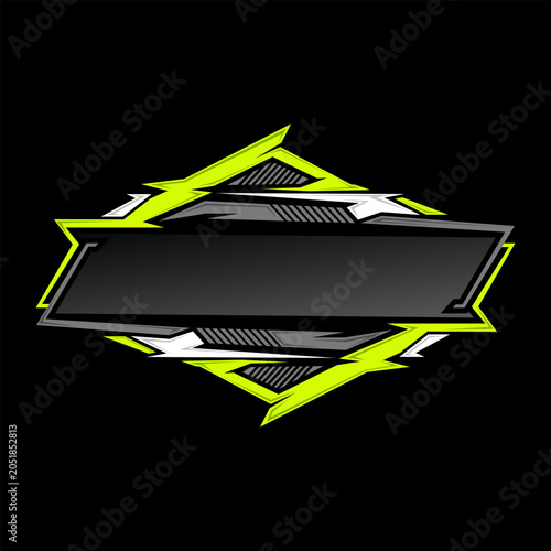 Racing Sport Banner Design Element