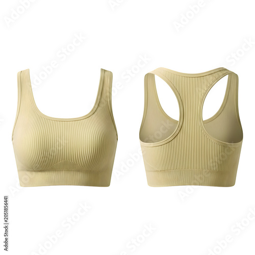 Woman seamless leopard print sports bra top