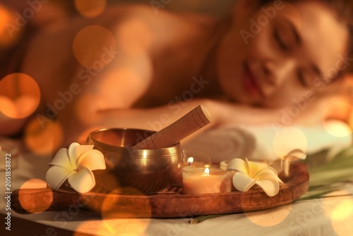Relaxing spa treatment with...