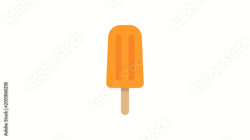 Valokuva Colorful orange ice cream popsicle stick.