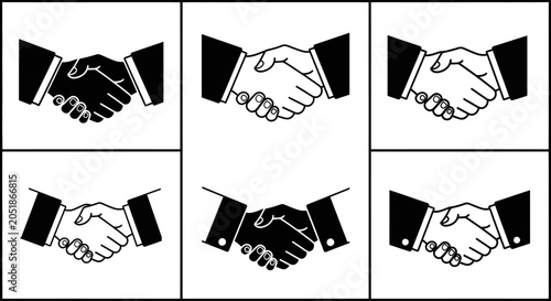 Картината върху платно Handshake Business Agreement Partnership Deal.