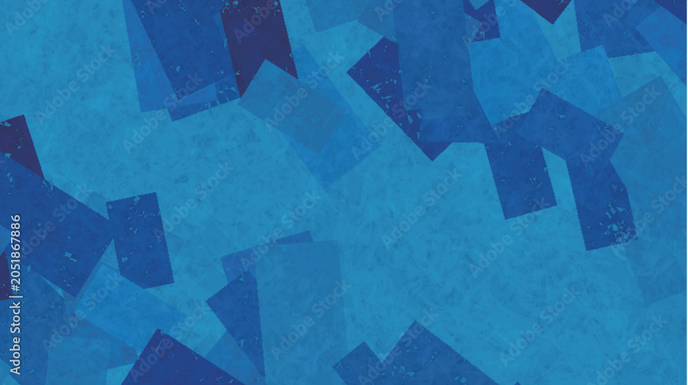Fototapeta premium Abstract Blue Geometric Rectangular Pattern Background