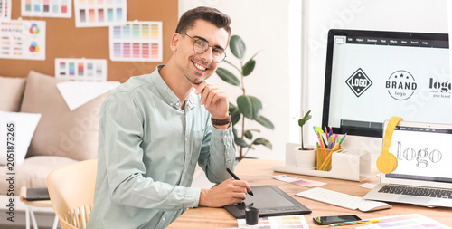 Graphic designer working in...