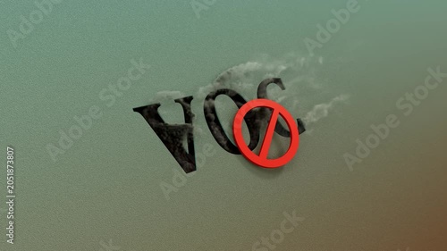 VOC Symbol With No Sign Indicating Emission Prohibition