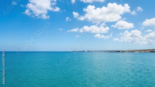 Serene Ocean View beautiful background design concept