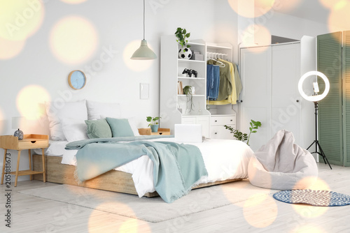 Interior of teenager's room...