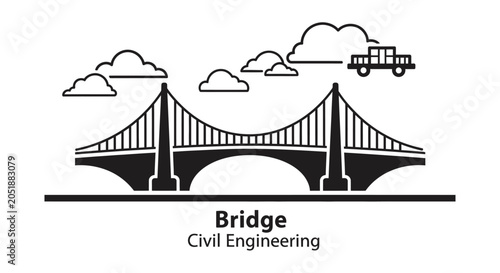 Foto Bridge Civil Engineering Structure Design.
