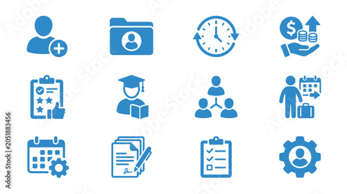 Business Icons Set for Productivity.