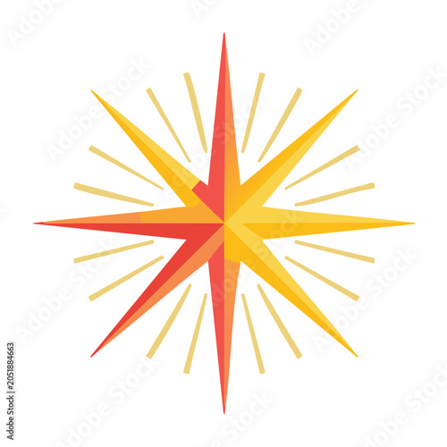 Starburst icon with radiating lines