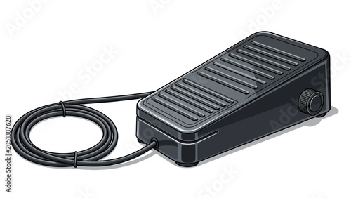 Tableau sur toile Illustration of a professional covert earpiece and microphone system