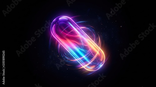 glowing neon lights