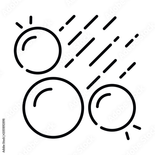 Fotografi Trendy design icon of falling balls