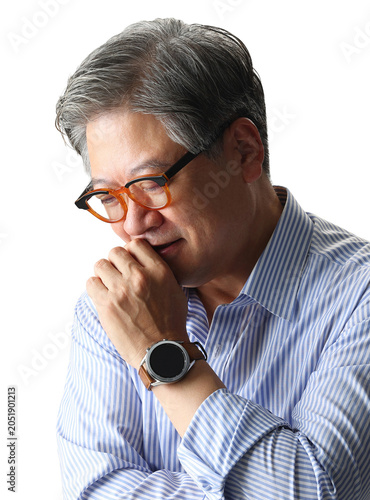 자신감 있는 중년 남성 