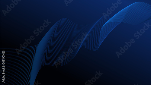 Photos A blue breeze abstract line background design