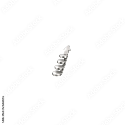 Stacked Token Ladder Finance Icon