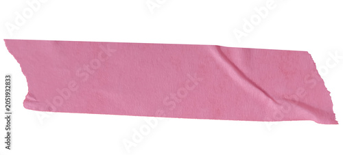 Bild auf Leinwand Dusty Rose Pink Adhesive Tape Strip with Realistic Torn Texture Isolated on Tran