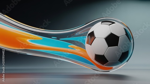 Dynamic Minimalist World Cup Football Banner with Bold Red and Gold Accents Ideal for Sports Event Promotions Social Media Posts and Fan Merchandise Design