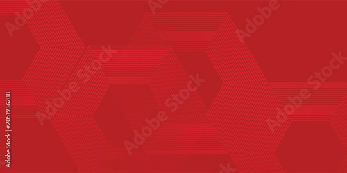 Abstract hexagon rendering of red abstract glass background simple. vector pattern tecnology eps10