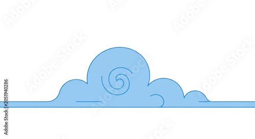 Cartoon cloud illustration sky blue color vector for design projects