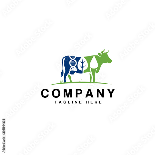 cattle and livestock Logo perfect for professional agricultural organization company