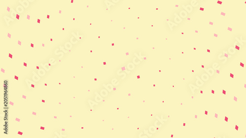 Schilderij op canvas Scattered pink and magenta diamond shapes creating a whimsical celebratory backg