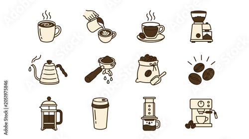 Photos Coffee Preparation Tools and Techniques Illustrated