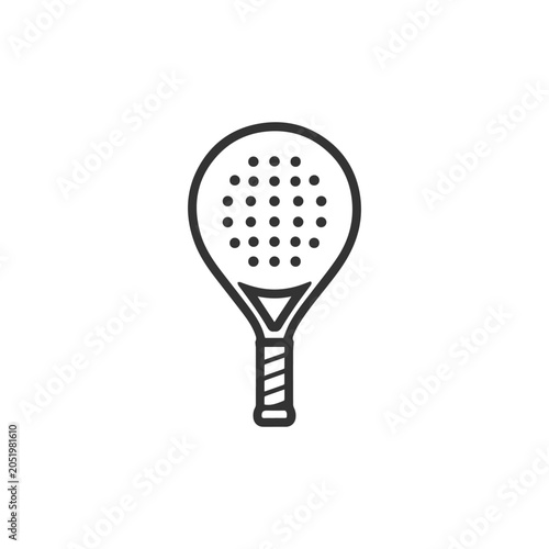Padel racket logo vector illustration