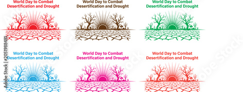 Bild auf Leinwand WORLD DAY TO COMBAT DESERTIFICATION AND DROUGHT