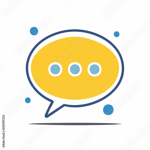 Speech Bubble Icon with Ellipsis