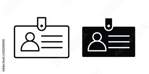 ID badge icon