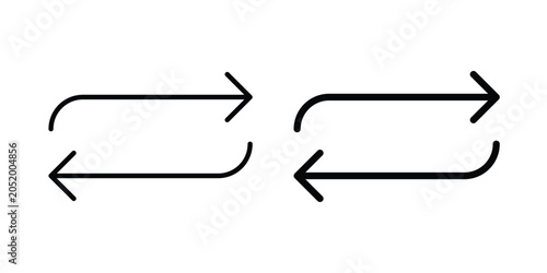 Obraz na płótnie Shuffle arrow icon