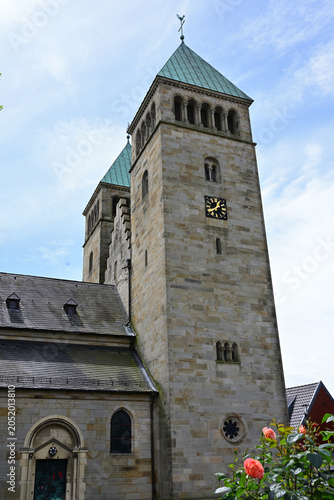 Kirche St. Fabian und Sebastian - die Pfarrkirche der Gemeinde Rosendahl im Kreis Coesfeld, Deutschland