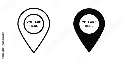 You are here pointer icon