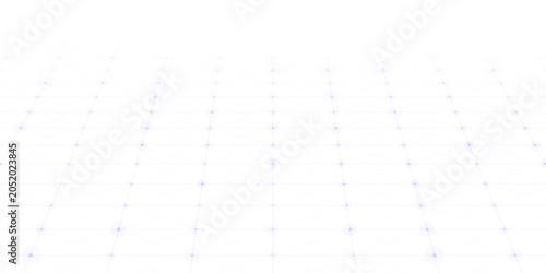 Abstract minimal light purple digital perspective dotted grid background for modern technology presentation and futuristic web banner