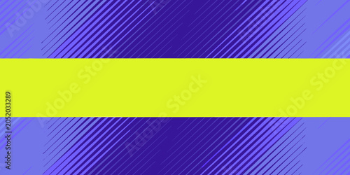 Foto Horizontal striped pattern with yellow central band and purple diagonal lines ab