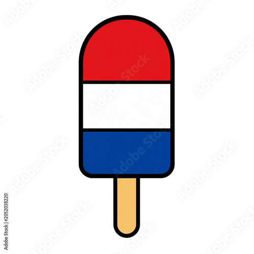 Red White Blue Popsicle