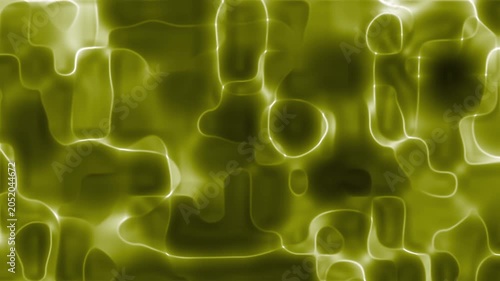 Abstract digital pattern of glowing yellow cell structures ideal for science backgrounds suitable for designs, web graphics, presentations, and biological concepts projects.