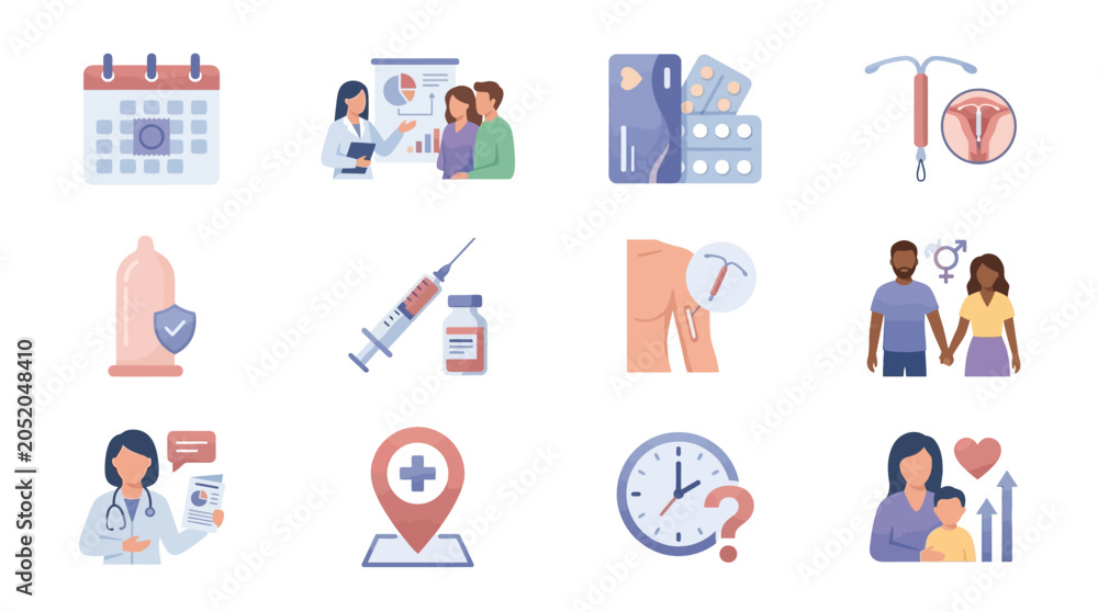Fototapeta premium Health and Wellness Illustrations for Education and Awareness