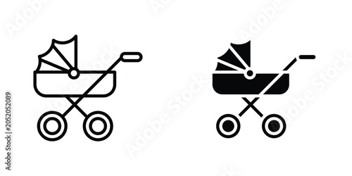 Foto Baby carriage icon
