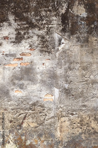 Concrete cement cracked wall texture for background